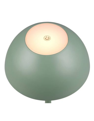 Lámpara LED de Sobremesa RICARDO Recargable USB-C 1,7W 240lm 3000K IP54 Verde | LeonLeds