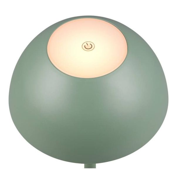 Lámpara LED de Sobremesa RICARDO Recargable USB-C 1,7W 240lm 3000K IP54 Verde | LeonLeds