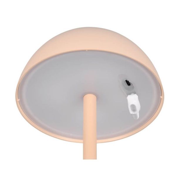 Lámpara de Sobremesa LED RICARDO Recargable USB-C 1,7W 240lm 3000K IP54 Arena | LeonLeds