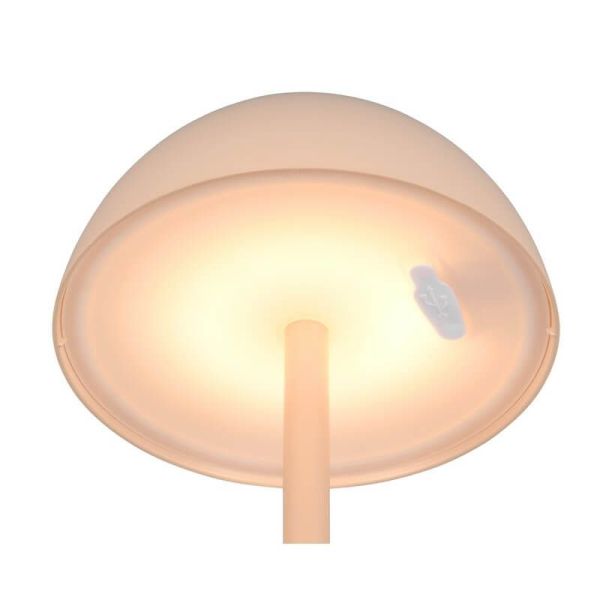 RICARDO Lampe de table LED rechargeable USB-C 1,7W 240lm 3000K IP54 Arena | LéonLeds