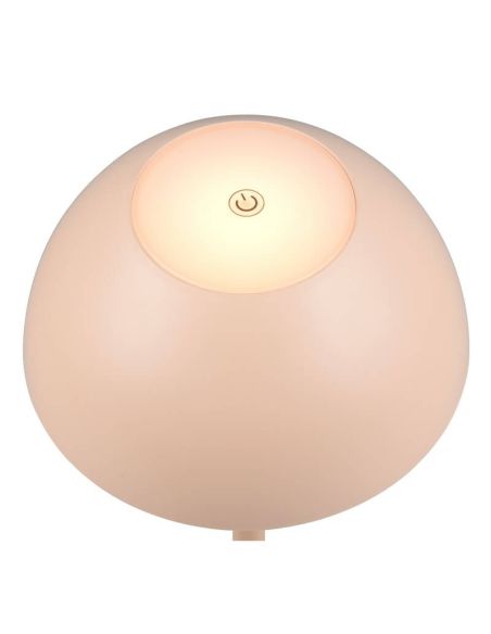 Lámpara de Sobremesa LED RICARDO Recargable USB-C 1,7W 240lm 3000K IP54 Arena | LeonLeds
