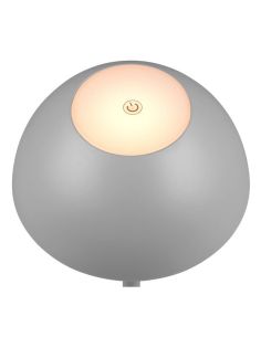 Lámpara Sobremesa LED Exterior RICARDO Batería Recargable Gris | LeonLeds 2