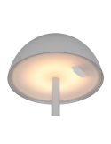 Lámpara Sobremesa LED Exterior RICARDO Batería Recargable Gris | LeonLeds