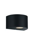 Aplique LED Exterior Pequeño ROSARIO Luz Arriba y Abajo 2W 2x200lm 3000K IP44 Negro | LeonLeds