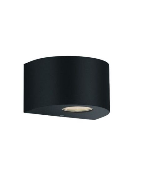 Aplique LED Exterior Pequeño ROSARIO Luz Arriba y Abajo 2W 2x200lm 3000K IP44 Negro | LeonLeds