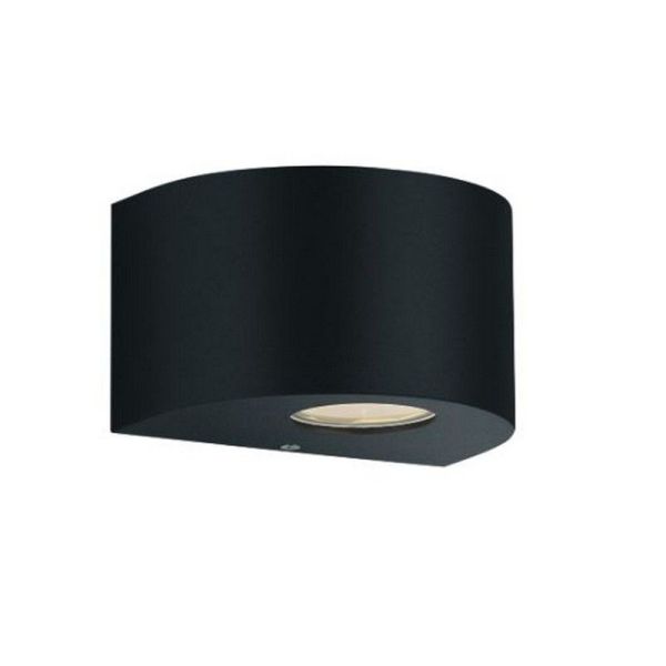 Aplique LED Exterior Pequeño ROSARIO Luz Arriba y Abajo 2W 2x200lm 3000K IP44 Negro | LeonLeds