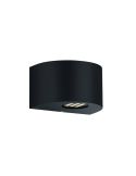 Aplique LED Exterior Pequeño ROSARIO Luz Arriba y Abajo 2W 2x200lm 3000K IP44 Negro | LeonLeds