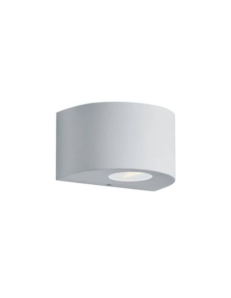 Aplique pequeño LED Exterior ROSARIO Luz Arriba y Abajo 2W 2x200lm 3000K IP44 Blanco | LeonLeds