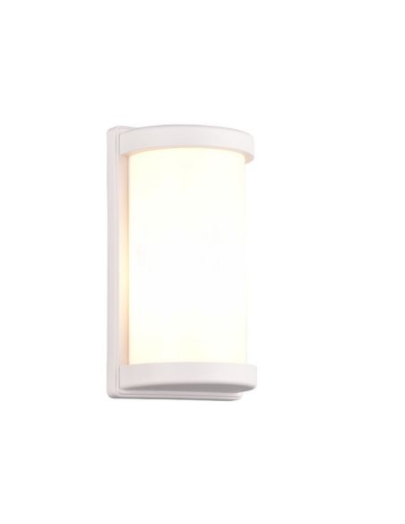 Aplique de parede exterior PUELO Lâmpada retangular e alongada excl. E27 máx. 10W Branco | LeonLeds