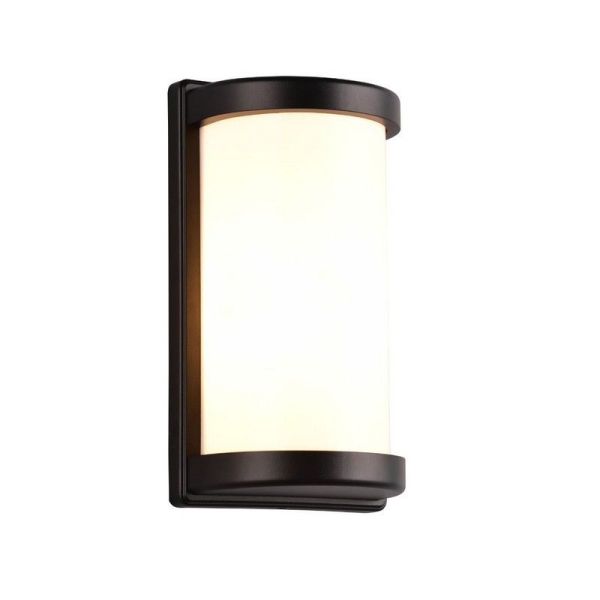 Aplique de Pared Exterior PUELO Rectangular Bombilla excl. E27 max. 10W Negro | LeonLeds