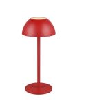 Lámpara LED Sobremesa Táctil Exterior RICARDO Recargable 3000K IP54 Rojo | LeonLeds