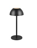 Lámpara Sobremesa LED Recargable RICARDO USB-C 1,7W 240lm 3000K IP54 Negro | LeonLeds