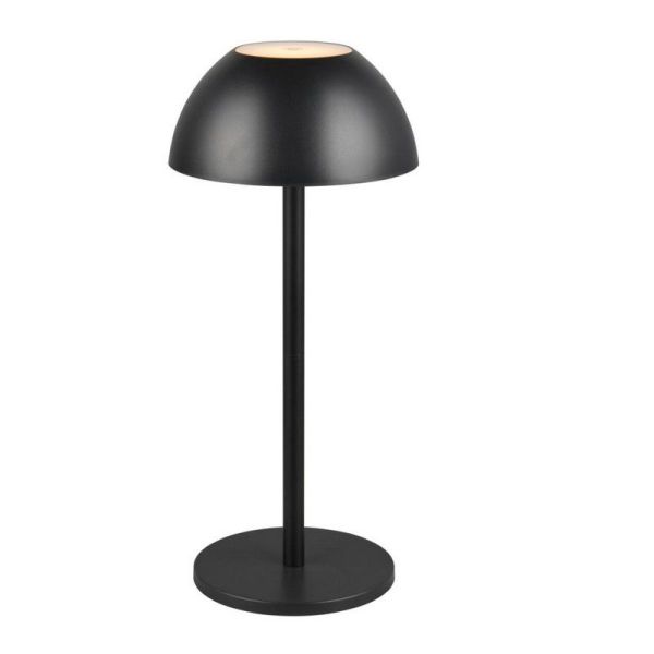 Lámpara Sobremesa LED Recargable RICARDO USB-C 1,7W 240lm 3000K IP54 Negro | LeonLeds