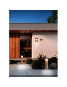 Baliza LED Exterior Acabado efecto Madera SALMON 11W 3000K IP44 | LeonLeds 2