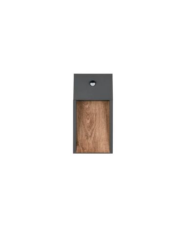 Aplique LED Exterior SALMON Con Sensor de Movimiento 11W 3000K IP44 | LeonLeds