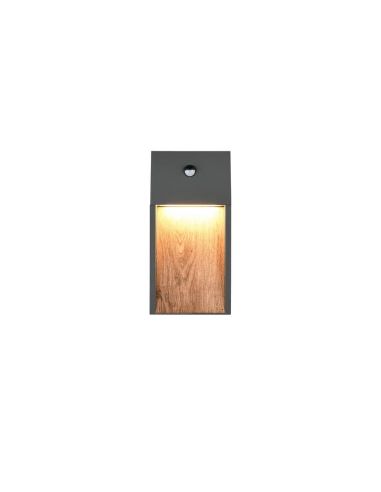 Aplique LED Exterior SALMON Con Sensor de Movimiento 11W 3000K IP44 | LeonLeds