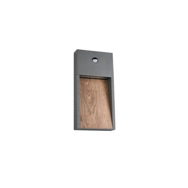 Aplique LED Exterior SALMON Con Sensor de Movimiento 11W 3000K IP44 | LeonLeds