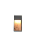 Aplique LED Exterior SALMON Acabado Efecto Madera 11W 3000K IP44 | LeonLeds