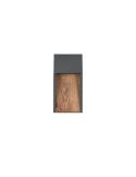 Aplique LED Exterior SALMON Acabado Efecto Madera 11W 3000K IP44 | LeonLeds