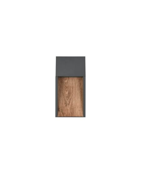 Aplique LED Exterior SALMON Acabado Efecto Madera 11W 3000K IP44 | LeonLeds