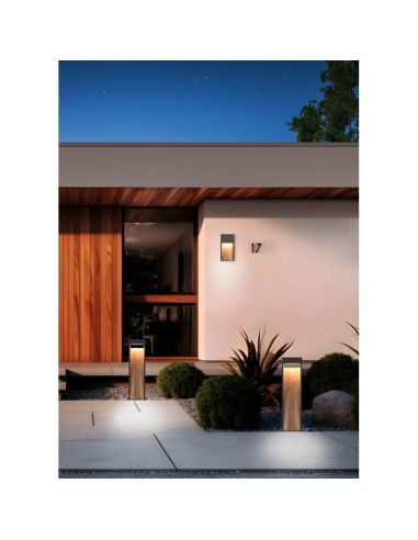Aplique LED Exterior SALMON Acabado Efecto Madera 11W 3000K IP44 | LeonLeds