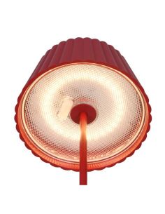 Lámpara de pie LED Regulable Sensor SUAREZ Altura 1,5W Luz Cálida 3000K Rojo | LeonLeds 2