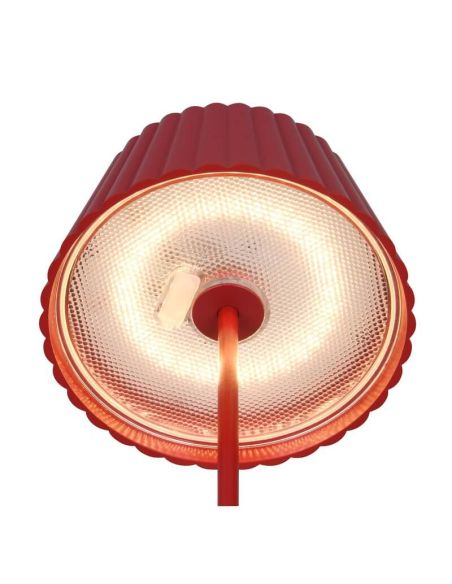 Lampadaire LED à intensité variable SUAREZ Hauteur du capteur 1,5W Lumière chaude 3000K Rouge | LéonLeds