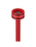 Lámpara de pie LED Regulable Sensor SUAREZ Altura 1,5W Luz Cálida 3000K Rojo | LeonLeds