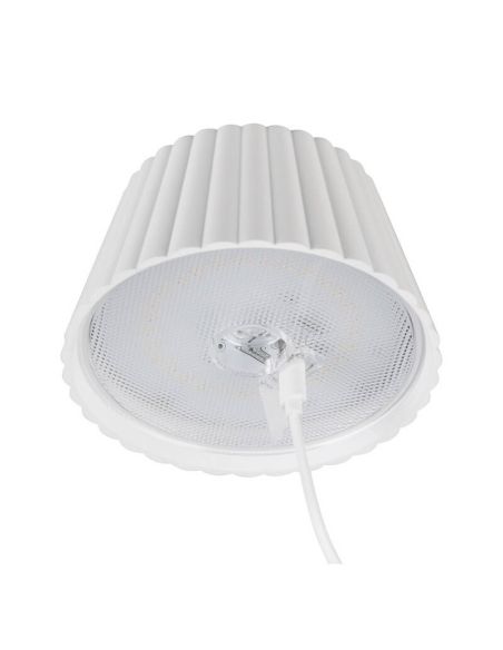 Lámpara LED de Sobremesa con Base Carga SUAREZ Regulable 1,5W 3000K IP44 Blanco | LeonLeds