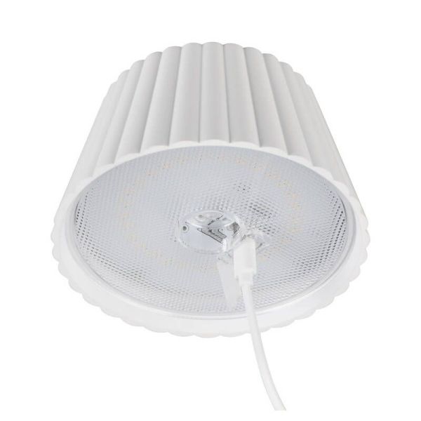 Lámpara LED de Sobremesa con Base Carga SUAREZ Regulable 1,5W 3000K IP44 Blanco | LeonLeds