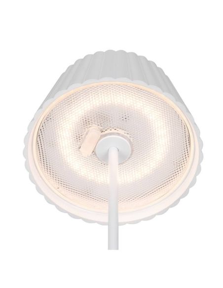 Lámpara LED de Sobremesa con Base Carga SUAREZ Regulable 1,5W 3000K IP44 Blanco | LeonLeds