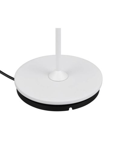 Lampe de Table LED avec Base de Charge SUAREZ Dimmable 1,5W 3000K IP44 Blanc | LéonLeds