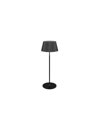 Lámpara de Sobremesa LED con Base para Carga SUAREZ Regulable 1,5W 3000K IP44 Negro | LeonLeds