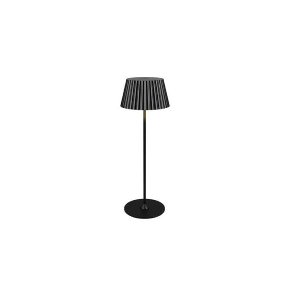 Lámpara de Sobremesa LED con Base para Carga SUAREZ Regulable 1,5W 3000K IP44 Negro | LeonLeds