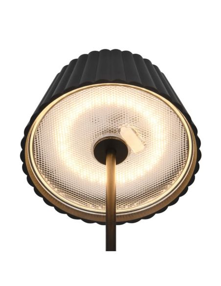 Lámpara de Sobremesa LED con Base para Carga SUAREZ Regulable 1,5W 3000K IP44 Negro | LeonLeds
