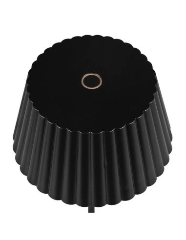 Candeeiro de mesa LED SUAREZ com base de carregamento regulável 1,5W 3000K IP44 preto | LeonLeds