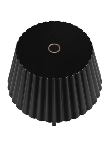 SUAREZ Lampe de Table LED avec Base de Charge Gradable 1,5W 3000K IP44 Noir | LéonLeds