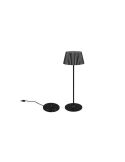 Lámpara de Sobremesa LED con Base para Carga SUAREZ Regulable 1,5W 3000K IP44 Negro | LeonLeds