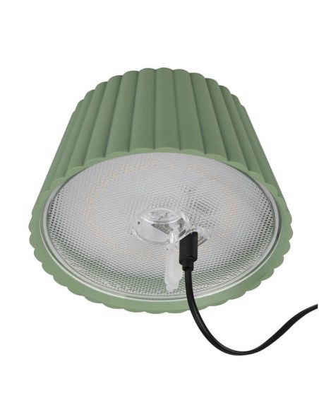 Lámpara LED de Sobremesa SUAREZ Regulable Sensor 1,5W 3000K IP44 Verde | LeonLeds