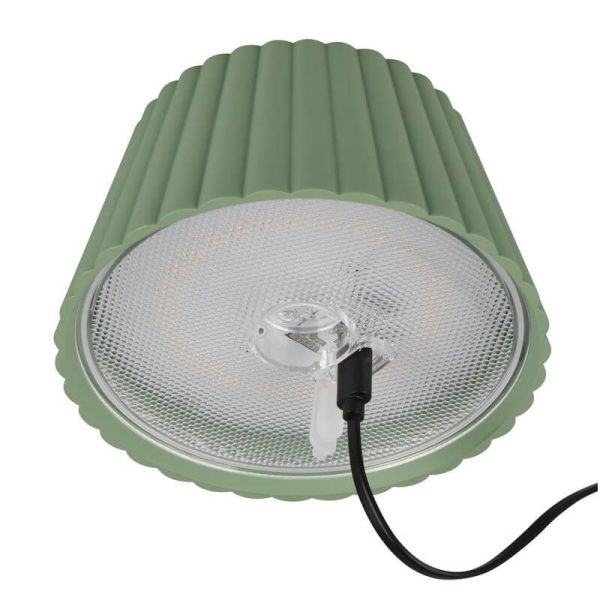 Lámpara LED de Sobremesa SUAREZ Regulable Sensor 1,5W 3000K IP44 Verde | LeonLeds