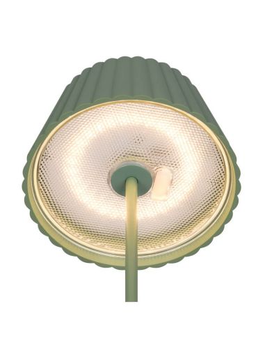 Lámpara LED de Sobremesa SUAREZ Regulable Sensor 1,5W 3000K IP44 Verde | LeonLeds