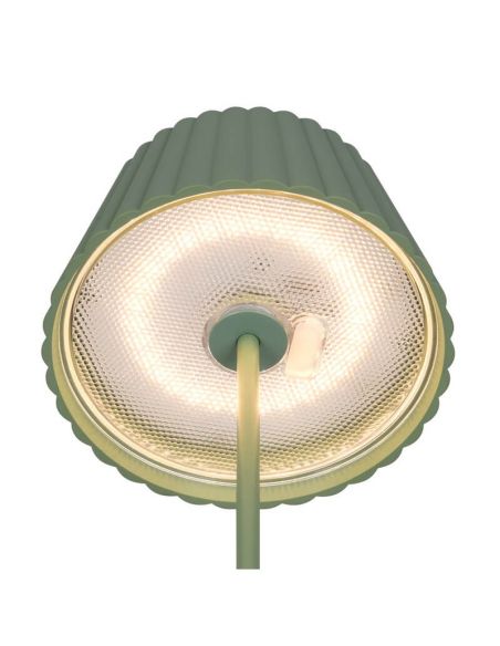 Lámpara LED de Sobremesa SUAREZ Regulable Sensor 1,5W 3000K IP44 Verde | LeonLeds