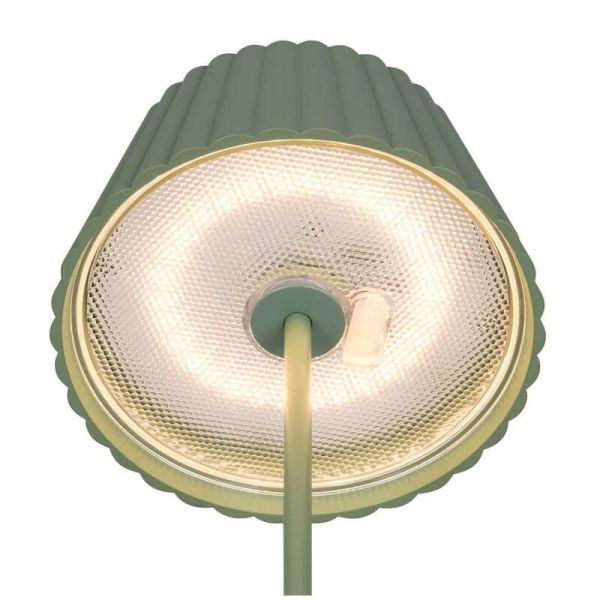 Lámpara LED de Sobremesa SUAREZ Regulable Sensor 1,5W 3000K IP44 Verde | LeonLeds