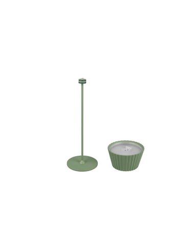 Lámpara LED de Sobremesa SUAREZ Regulable Sensor 1,5W 3000K IP44 Verde | LeonLeds