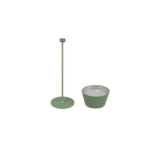 Lámpara LED de Sobremesa SUAREZ Regulable Sensor 1,5W 3000K IP44 Verde | LeonLeds