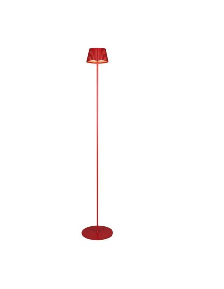 Lampadaire LED à intensité variable SUAREZ Hauteur du capteur 1,5W Lumière chaude 3000K Rouge | LéonLeds