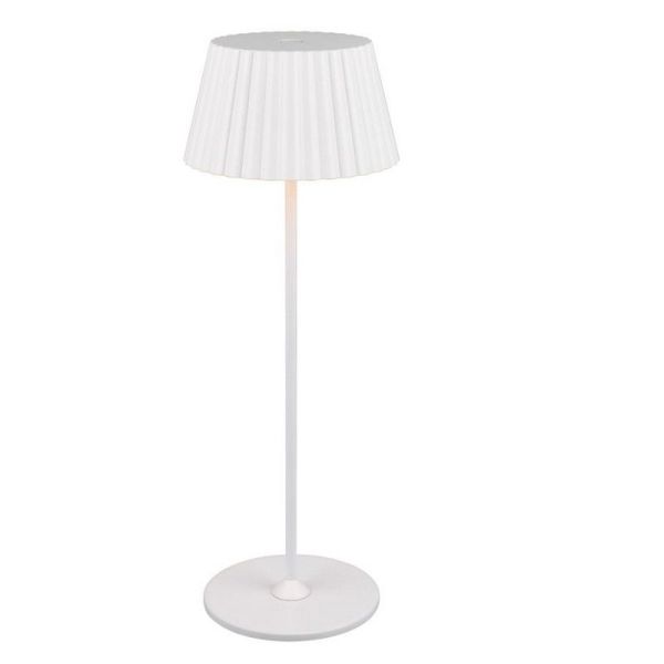 Candeeiro de Mesa LED com Base de Carregamento SUAREZ Regulável 1.5W 3000K IP44 Branco | LeonLeds