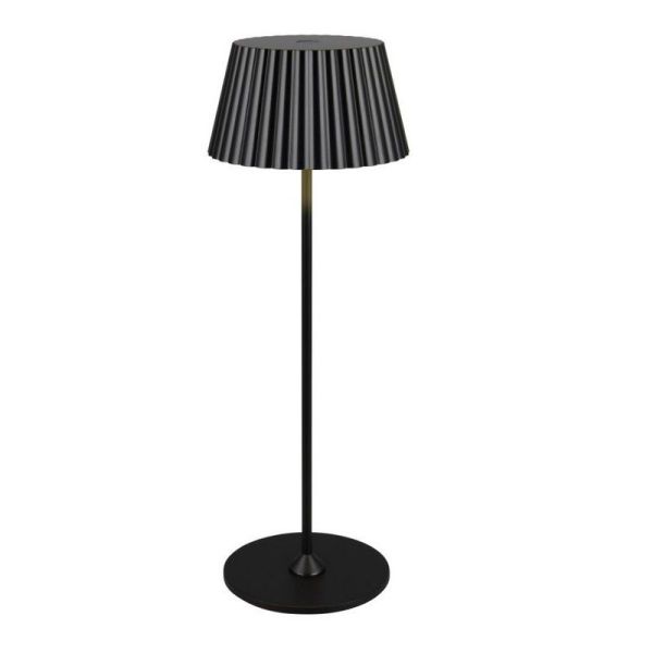 Lámpara de Sobremesa LED con Base para Carga SUAREZ Regulable 1,5W 3000K IP44 Negro | LeonLeds