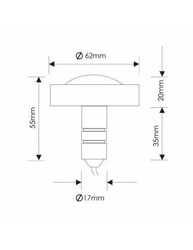 Foco LED para Piscina Sumergible MiniPool 7W IP68 5000K | LeonLeds