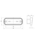 Luz de matricula LED Homologada 982 Ultra Delgada| LeonLeds.com